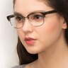 Look Up Clear Gray AcetateEyeglass Frames for Women from EyeBuyDirect