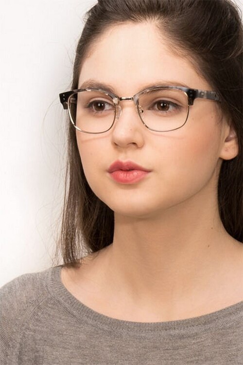 Look Up Gray AcetateEyeglass Frames for Women from EyeBuyDirect