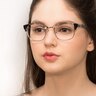 Look Up Gray AcetateEyeglass Frames for Women from EyeBuyDirect