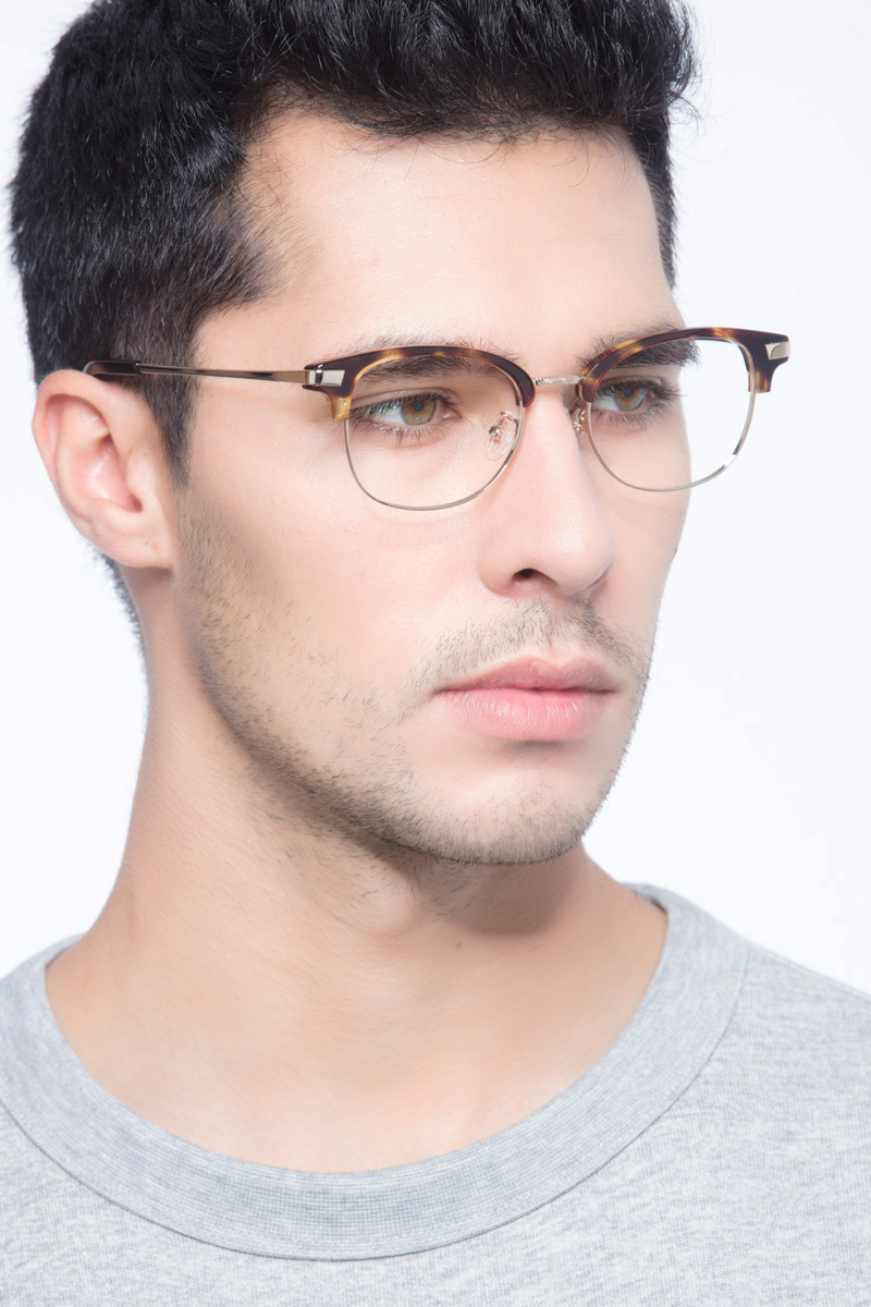 Kinjin Browline Tortoise Full Rim Eyeglasses Eyebuydirect 2268