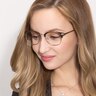 Kinjin Brown AcetateEyeglass Frames for Women from EyeBuyDirect
