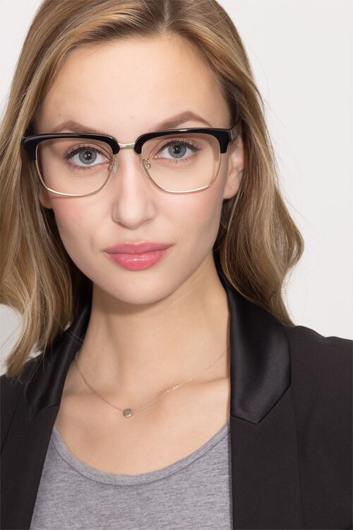 Arcade Black AcetateEyeglass Frames for Women from EyeBuyDirect
