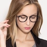 La Femme Noir AcétateMontures de lunettes de vue pour Femmes d'EyeBuyDirect