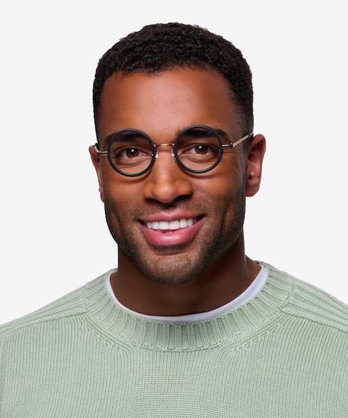 Roaring Black Acetate, MetalEyeglass Frames for Men from EyeBuyDirect