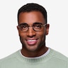 Roaring Noir Acetate-metalMontures de lunettes de vue pour Hommes d'EyeBuyDirect