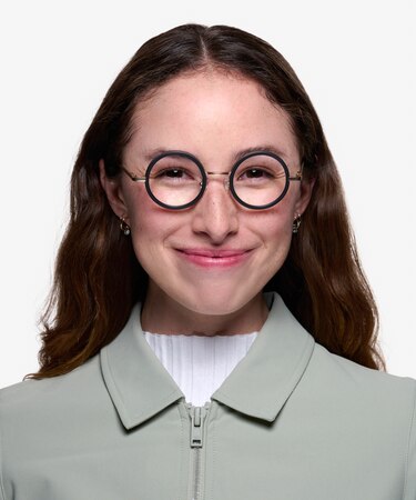 Black Roaring -  Vintage Acetate Eyeglasses