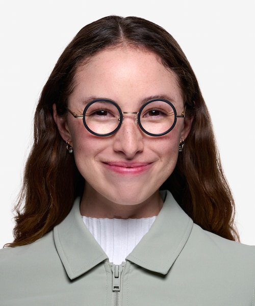 Roaring Black Acetate, MetalEyeglass Frames for Women from EyeBuyDirect