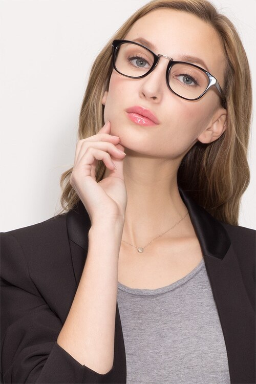 Tomorrow Black AcetateEyeglass Frames for Women from EyeBuyDirect