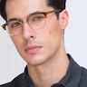 Bansai Brown Striped AcetateEyeglass Frames for Men from EyeBuyDirect