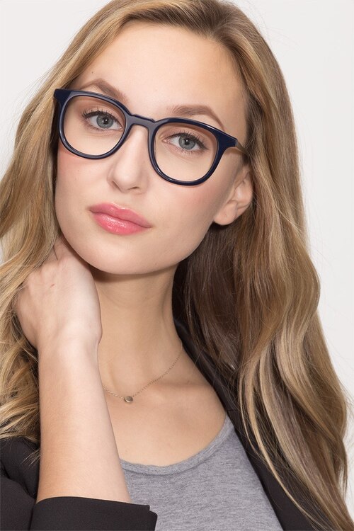 Vendome Navy AcetateEyeglass Frames for Women from EyeBuyDirect