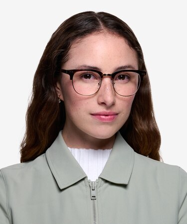 Tortoise Borderline -  Vintage Acetate Eyeglasses
