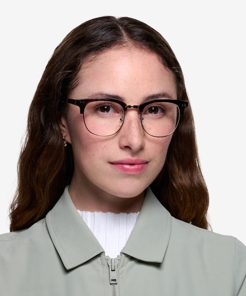 Borderline Tortoise Acetate, MetalEyeglass Frames for Women from EyeBuyDirect