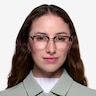 Identity Tortoise Acetate-metalEyeglass Frames for Women from EyeBuyDirect