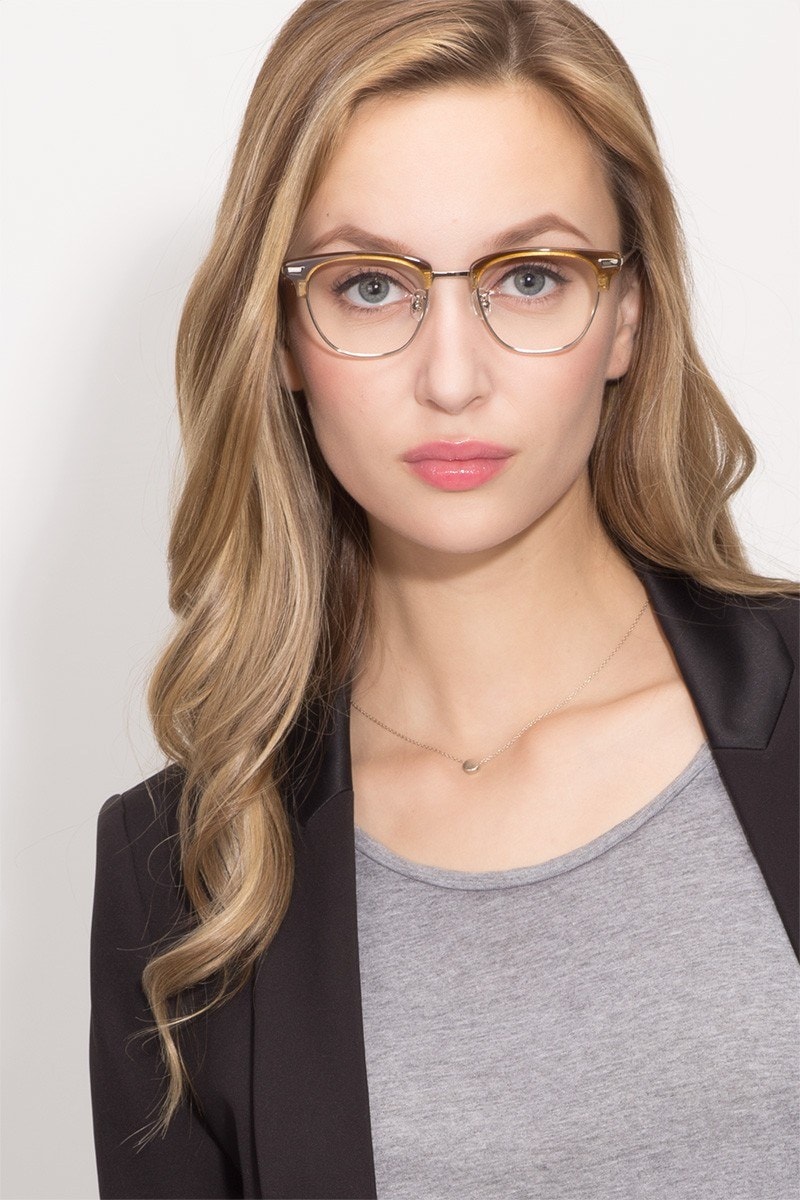Identity Square Brown Full Rim Eyeglasses | Eyebuydirect
