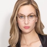 Identity Brown AcetateEyeglass Frames for Women from EyeBuyDirect