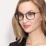 Sakura Black AcetateEyeglass Frames for Women from EyeBuyDirect