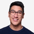 Motion Gray Striped Acetate, MetalEyeglass Frames for Men from EyeBuyDirect