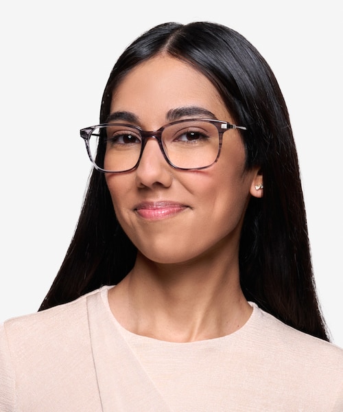 Motion Gray Striped Acetate, MetalEyeglass Frames for Women from EyeBuyDirect