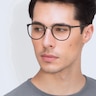 Alpha Noir AcétateMontures de lunettes de vue pour Hommes d'EyeBuyDirect