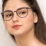 Alpha Navy AcetateEyeglass Frames for Women from EyeBuyDirect