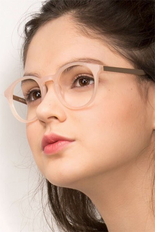 White Moon Pink Acetate-metalEyeglass Frames for Women from EyeBuyDirect