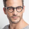 White Moon Navy AcetateEyeglass Frames for Men from EyeBuyDirect