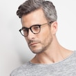 White Moon Black AcetateEyeglass Frames for Men from EyeBuyDirect
