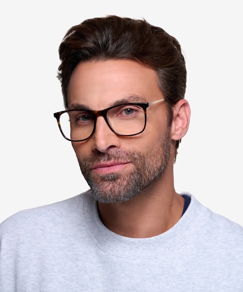 Contrast Tortoise Acetate, MetalEyeglass Frames for Men from EyeBuyDirect
