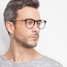 Ultraviolet Tortoise Acetate-metalEyeglass Frames for Men from EyeBuyDirect