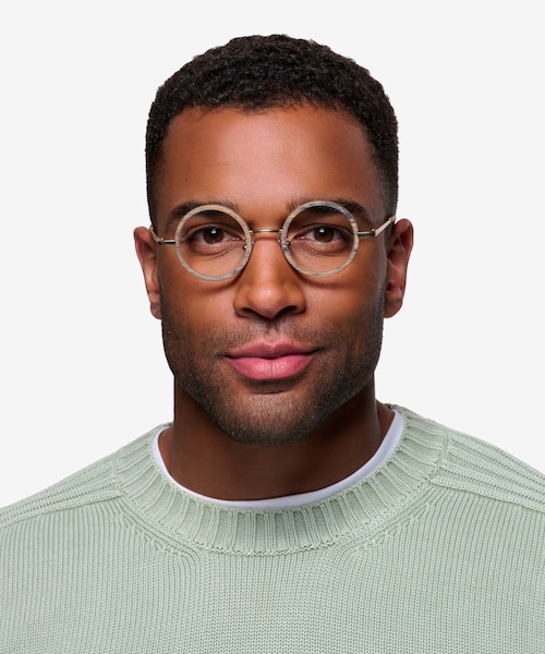 Roaring Brown Acetate, MetalEyeglass Frames for Men from EyeBuyDirect