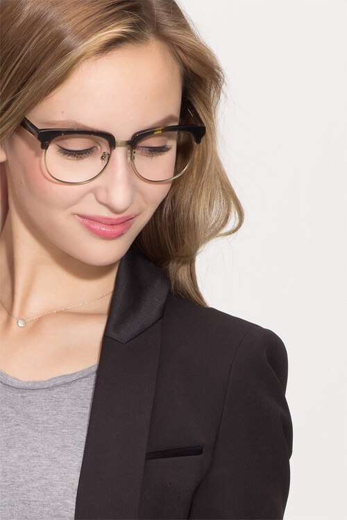 Skyscraper Tortoise AcetateEyeglass Frames for Women from EyeBuyDirect