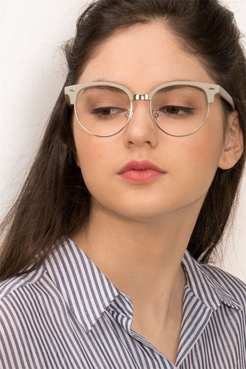 Narita Light Green MetalEyeglass Frames for Women from EyeBuyDirect