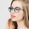 Aisu Matte Green Plastic-metalEyeglass Frames for Women from EyeBuyDirect
