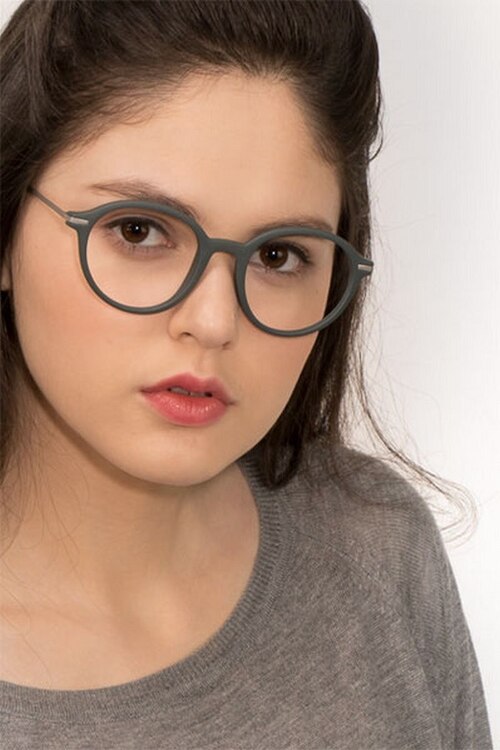 Juno Matte Green MetalEyeglass Frames for Women from EyeBuyDirect