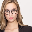 Potter Matte Black Plastic, MetalEyeglass Frames for Women from EyeBuyDirect