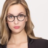 Potter Matte Black Plastic-metalEyeglass Frames for Women from EyeBuyDirect