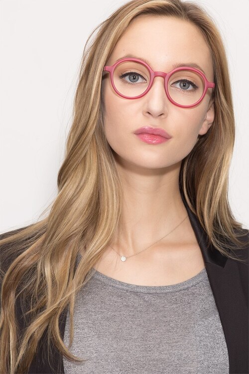 Potter Matte Burgundy MetalEyeglass Frames for Women from EyeBuyDirect