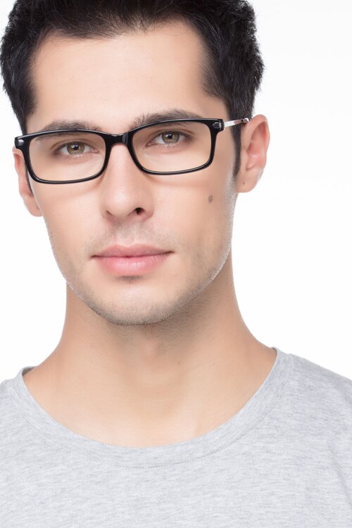Requiem Black AcetateEyeglass Frames for Men from EyeBuyDirect