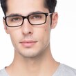 Requiem Black AcetateEyeglass Frames for Men from EyeBuyDirect