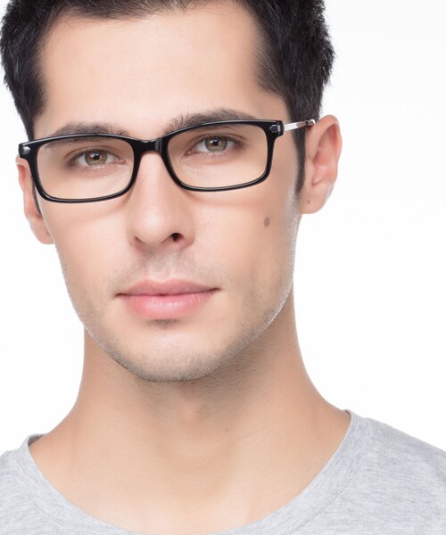 Requiem Black AcetateEyeglass Frames for Men from EyeBuyDirect