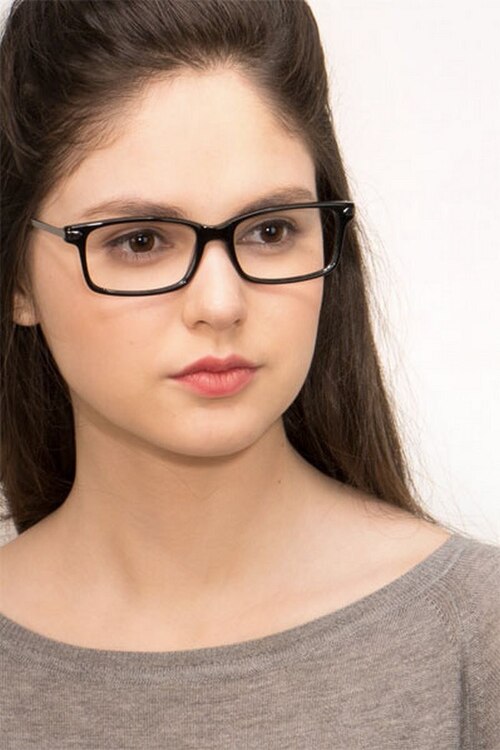 Requiem Black AcetateEyeglass Frames for Women from EyeBuyDirect
