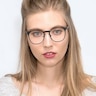 Resonance Charcoal And Walnut Wood-textureEyeglass Frames for Women from EyeBuyDirect