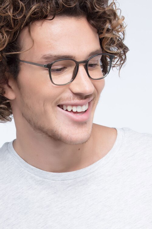 Civilization Gray MetalEyeglass Frames for Men from EyeBuyDirect