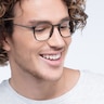 Civilization Gray MetalEyeglass Frames for Men from EyeBuyDirect