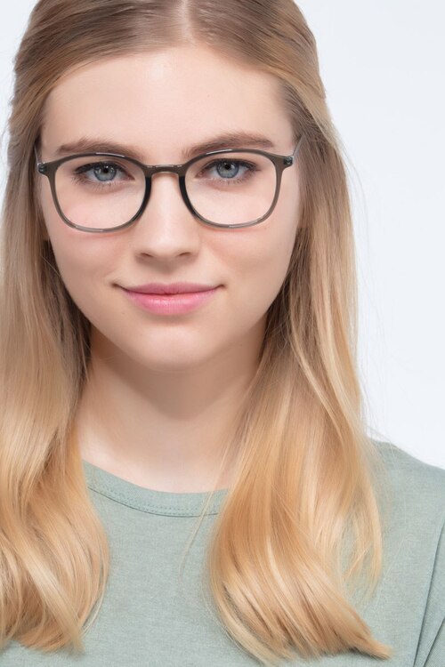 Civilization Gray MetalEyeglass Frames for Women from EyeBuyDirect