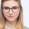Civilization Gray MetalEyeglass Frames for Women from EyeBuyDirect