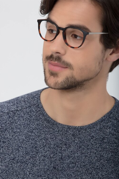 Gracious Black Tortoise MetalEyeglass Frames for Men from EyeBuyDirect