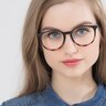 Gracious Black Tortoise MetalEyeglass Frames for Women from EyeBuyDirect