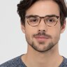 Gracious Light Tortoise MetalEyeglass Frames for Men from EyeBuyDirect