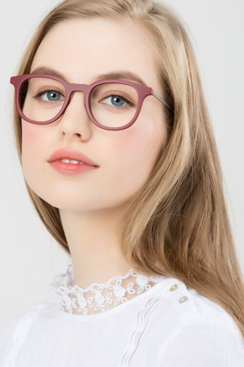 Chance Matte Scarlet MétalMontures de lunettes de vue pour Femmes d'EyeBuyDirect